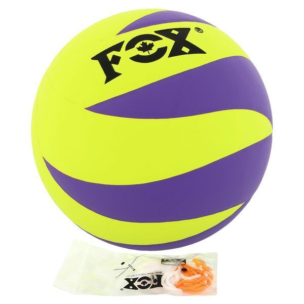 М'яч волейбольний FOX 2018-2024 №5 PU лимонний-фіолетовий 2018-2024 фото
