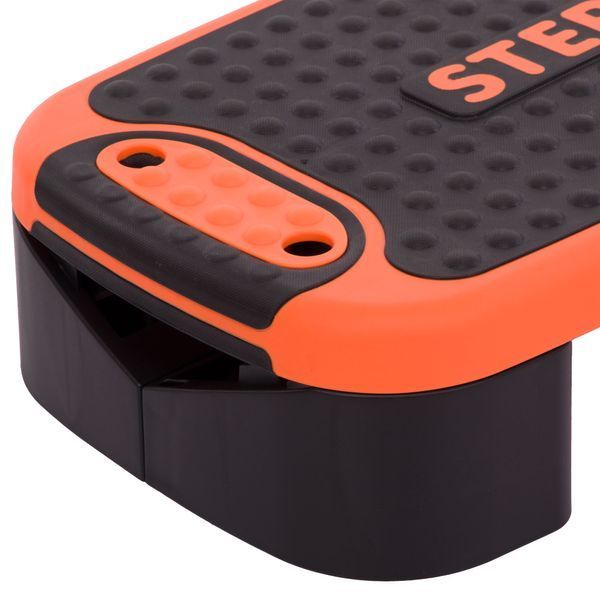 Степ-платформа балансировочная 4 в 1 MULTIFUNCTIONAL STEP Zelart FI-3996 53x36x14см черный-оранжевый FI-3996 фото