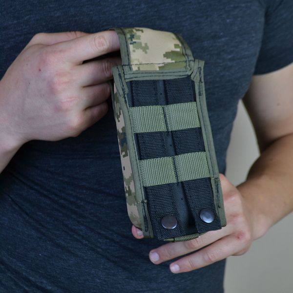 Подсумок на 2 магазина двойной из кордуры пиксель MOLLE тактический ws63825 фото