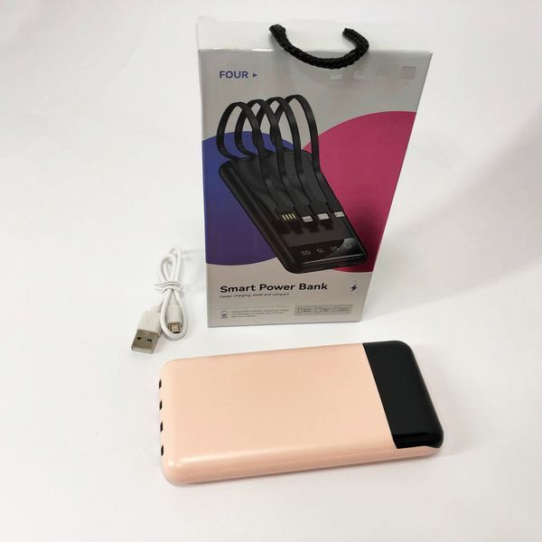 Павербанк Power Bank UKC 50000mAh Мобільна зарядка зовнішній акумулятор портативний павер. Колір: рожевий ws81727-3 фото