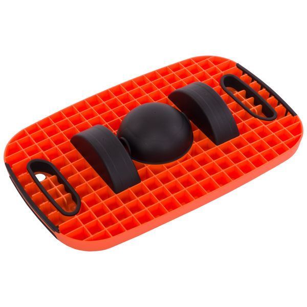 Степ-платформа балансировочная 4 в 1 MULTIFUNCTIONAL STEP Zelart FI-3996 53x36x14см черный-оранжевый FI-3996 фото