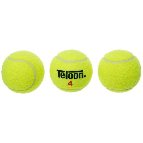 Мяч для большого тенниса TELOON-4 T22754 4шт салатовый TELOON-4 фото