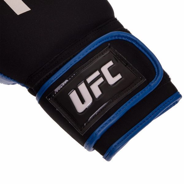 Перчатки боксерские на липучке неопреновые UFC PRO Washable UHK-75016 L синий UHK-75016 фото