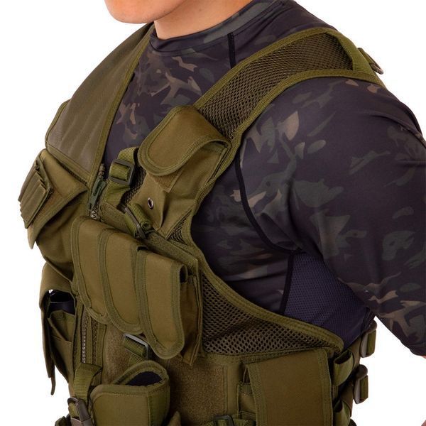 Разгрузочный жилет универсальный на 8 карманов Military Rangers ZK-27 цвета в ассортименте ZK-27 фото