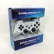 Игровой беспроводной геймпад Doubleshock PS3/PC аккумуляторный джойстик с функцией вибрации. Цвет: белый ws52595-1 фото 7