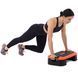 Степ-платформа балансировочная 4 в 1 MULTIFUNCTIONAL STEP Zelart FI-3996 53x36x14см черный-оранжевый FI-3996 фото 15