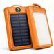 УМБ Power Bank Solar 18000 mAh мобильное зарядное с солнечной панелью и лампой, Power Bank Charger Orange ws83645-2 фото 1