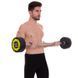 Штанга нерозбірна з фіксованою вагою пряма поліуретанова Zelart Urethane Barbell TA-2689-40 довжина-112см 40кг чорний-салатовий TA-2689-40 фото 7