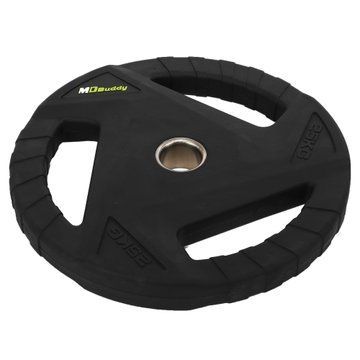 Млинці диски гумові з потрійним хватом та металевою втулкою MD Buddy TA-9649-25 51мм 25кг чорний TA-9649-25 фото