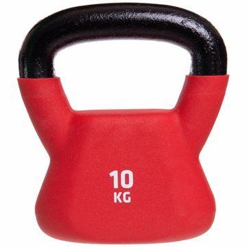Гиря тренировочная цельная с PVC покрытием UFC UHA-69695 вес 10кг красный UHA-69695 фото