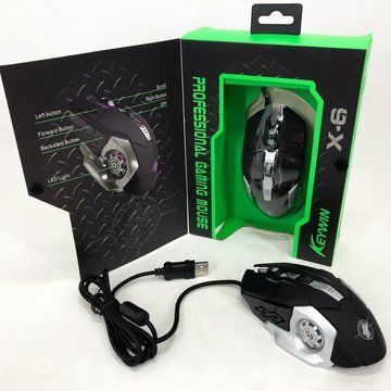 Ігрова мишка з підсвічуванням Gaming Mouse X6 / мишка для ноутбука / Дротова комп'ютерна миша ws57271 фото