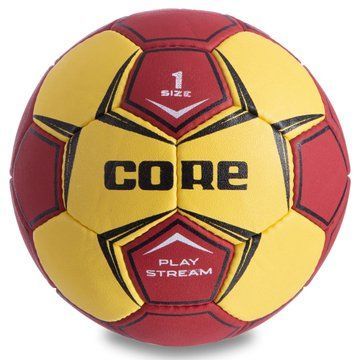 Мяч гандбольный CORE PLAY STREAM CRH-049-1 размер 1 желтый-красный CRH-049-1 фото