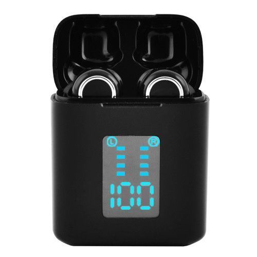 Беспроводные bluetooth-наушники i33 5.0 с кейсом и индикацией заряда. Цвет: черный ws86915 фото