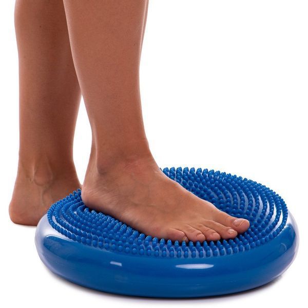Подушка балансировочная массажная диск балансировочный BALANCE CUSHION Zelart FI-5326 диаметр-34см цвета в ассортименте FI-5326 фото