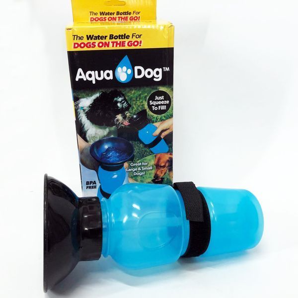 Поилка для собак дорожная переносная Aqua Dog 537 мл портативная бутылка для крупных и мелких собак FS-97 ws45678 фото
