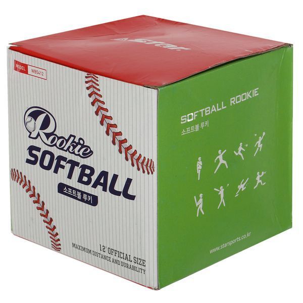 Мяч для софтбола Rookie SOFTBALL STAR WB5412 белый WB5412 фото