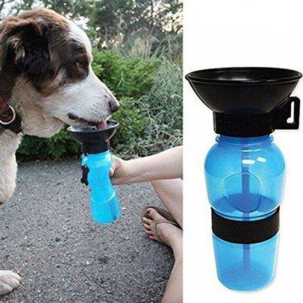 Поилка для собак дорожная переносная Aqua Dog 537 мл портативная бутылка для крупных и мелких собак FS-97 ws45678 фото