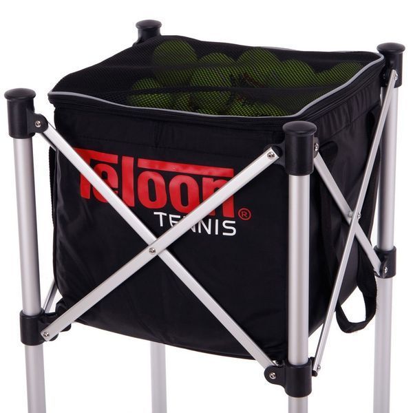 Кошик для тенісних м'ячів TENNIS BALL CART на 180 м'ячів TELOON T113-180 чорний-срібний T113-180 фото