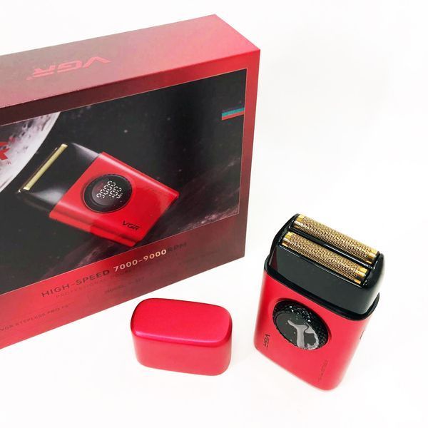 Электробритва VGR V-377 RED шейвер, Электрическая аккумуляторная бритва для бритья, шейвер мужской ws81326-1 фото