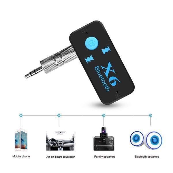 Беспроводной адаптер Bluetooth приемник аудио ресивер BT-X6, Фм модулятор блютуз в машину ws43592 фото