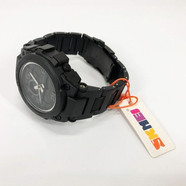 Часы наручные мужские SKMEI 1452BK BLACK, водонепроницаемые мужские часы. Цвет: черный ws63653 фото
