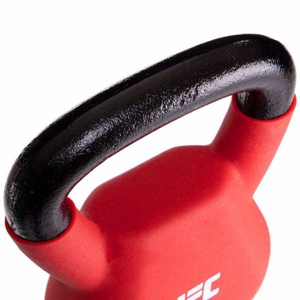 Гиря тренировочная цельная с PVC покрытием UFC UHA-69695 вес 10кг красный UHA-69695 фото