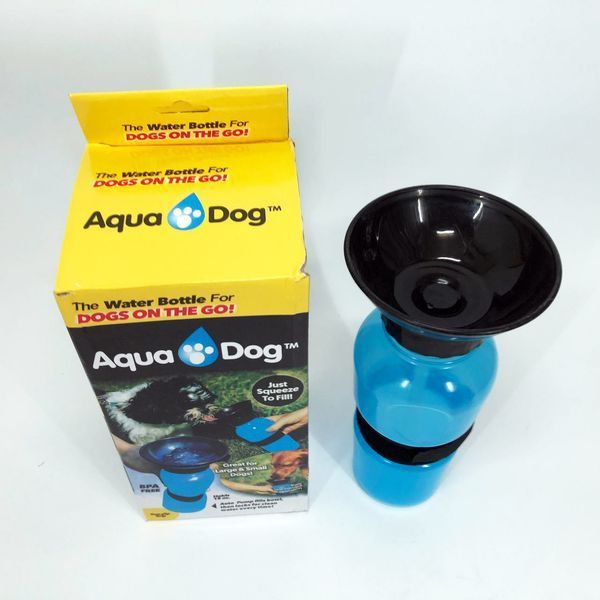 Поилка для собак дорожная переносная Aqua Dog 537 мл портативная бутылка для крупных и мелких собак FS-97 ws45678 фото