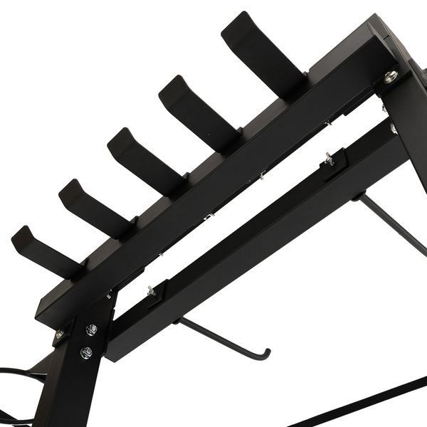 Стеллаж модульный для инвентаря кроссфит STORAGE RACK LiveUp LP8897 размер-156,5x76,6x197,4см черный LP8897 фото