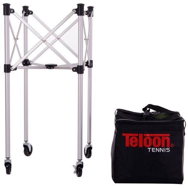 Кошик для тенісних м'ячів TENNIS BALL CART на 180 м'ячів TELOON T113-180 чорний-срібний T113-180 фото