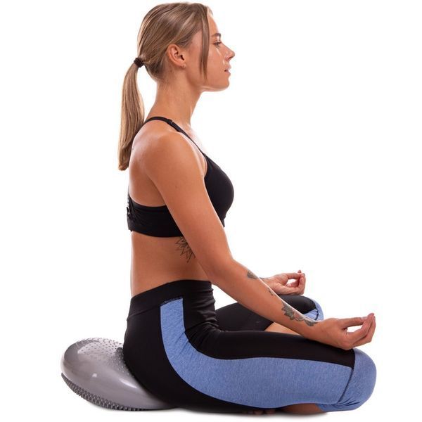 Подушка балансировочная массажная диск балансировочный BALANCE CUSHION Zelart FI-5326 диаметр-34см цвета в ассортименте FI-5326 фото