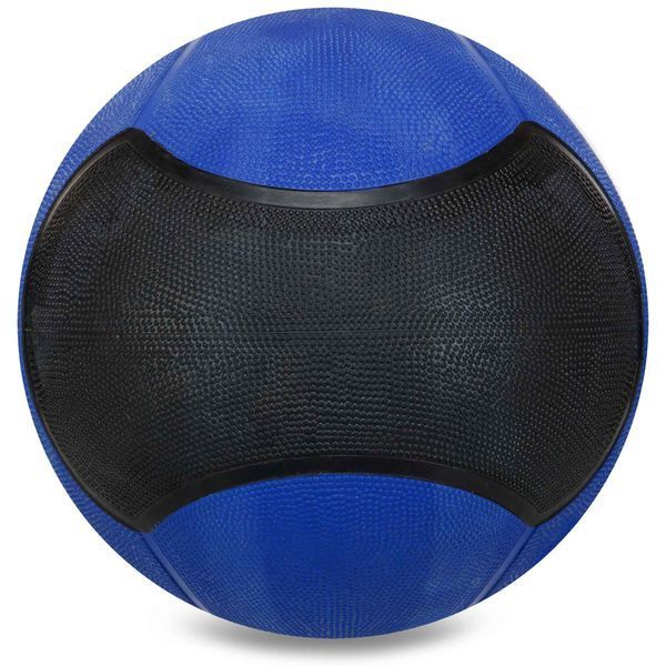 Медбол мяч медицинский Medicine Ball Zelart FI-5121-9 9кг синий-черный FI-5121-9 фото
