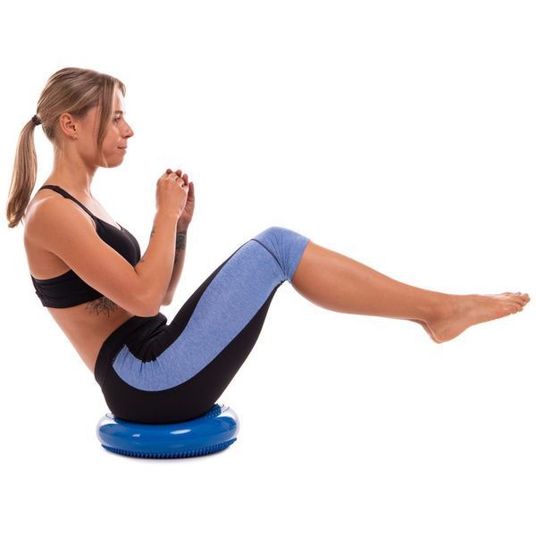 Подушка балансировочная массажная диск балансировочный BALANCE CUSHION Zelart FI-5326 диаметр-34см цвета в ассортименте FI-5326 фото