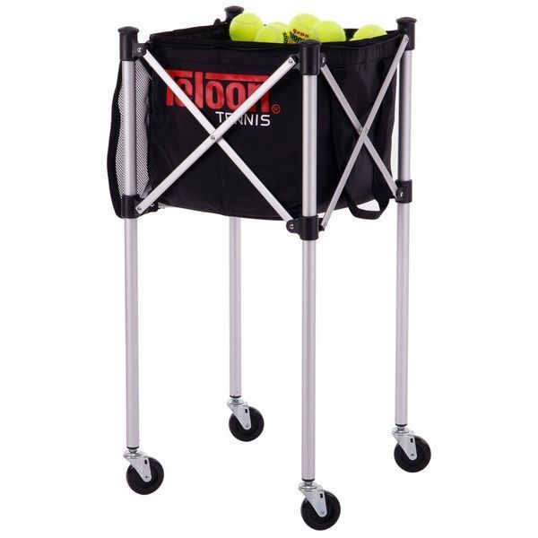 Кошик для тенісних м'ячів TENNIS BALL CART на 180 м'ячів TELOON T113-180 чорний-срібний T113-180 фото