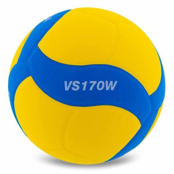 Мяч волейбольный Junior MIKASA VS170W-Y-BL №5 EVA желтый-синий VS170W-Y-BL фото