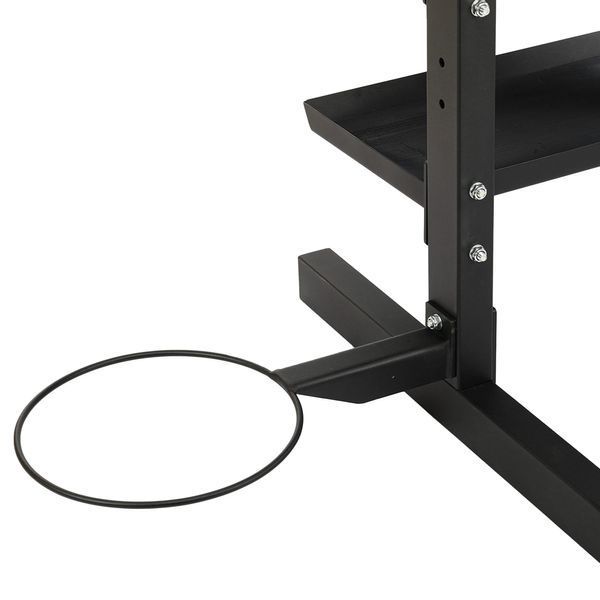 Стеллаж модульный для инвентаря кроссфит STORAGE RACK LiveUp LP8897 размер-156,5x76,6x197,4см черный LP8897 фото