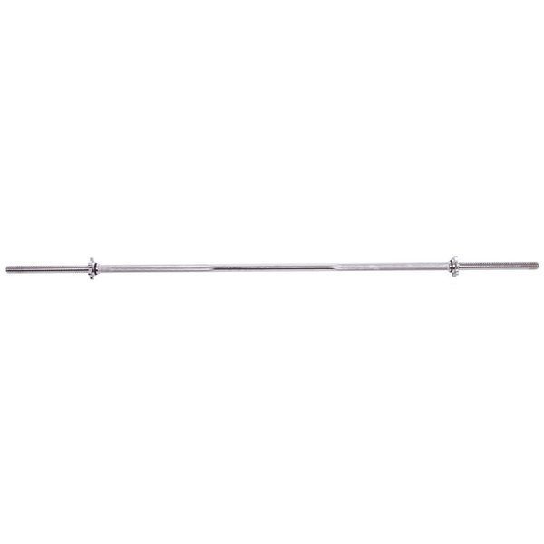 Гриф для штанги стальной хромированный прямой с замками SHUANG CAI SPORTS SC-80123 (TA-8068) длина 1,8м диаметр-28мм вес-8,5кг хром SC-80123 фото