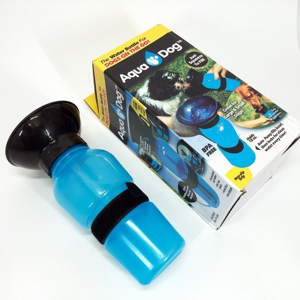 Поилка для собак дорожная переносная Aqua Dog 537 мл портативная бутылка для крупных и мелких собак FS-97 ws45678 фото