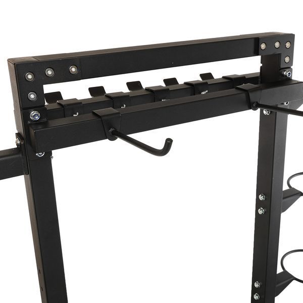 Стеллаж модульный для инвентаря кроссфит STORAGE RACK LiveUp LP8897 размер-156,5x76,6x197,4см черный LP8897 фото