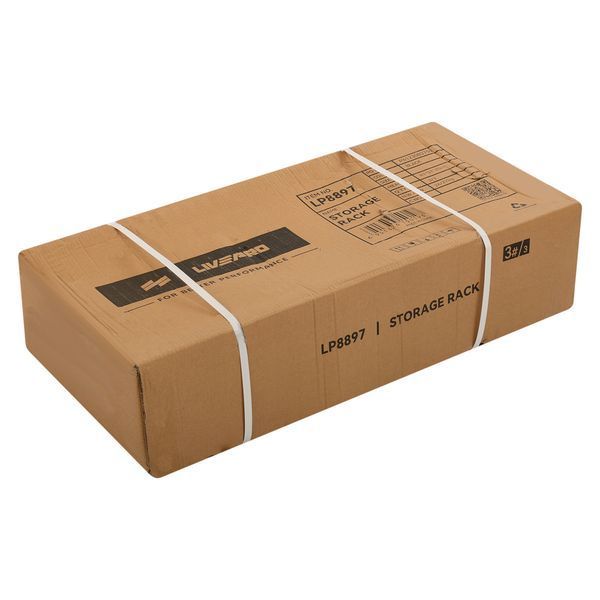 Стеллаж модульный для инвентаря кроссфит STORAGE RACK LiveUp LP8897 размер-156,5x76,6x197,4см черный LP8897 фото