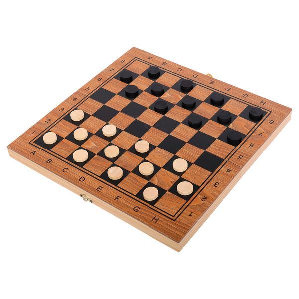 Шахматы шашки нарды 3 в 1 набор настольных игр деревянные ZOOCEN ZC7234 размер 34см x 34см х 2,5см ZC7234 фото