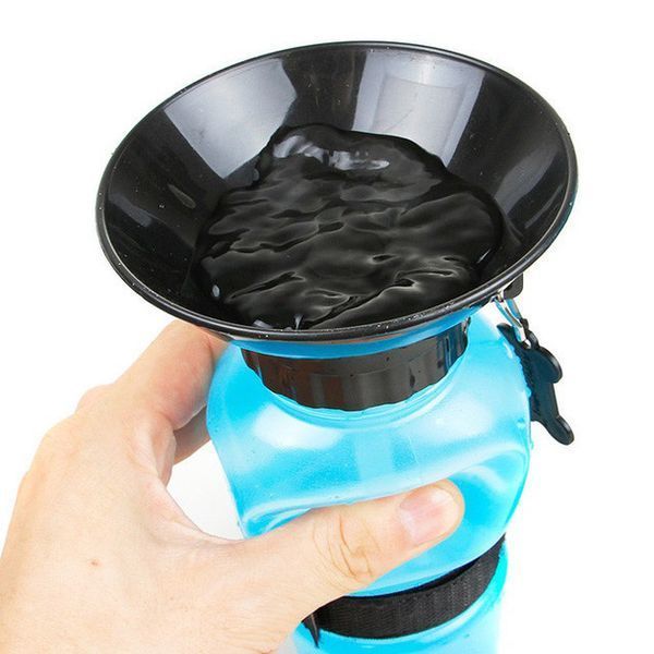 Поилка для собак дорожная переносная Aqua Dog 537 мл портативная бутылка для крупных и мелких собак FS-97 ws45678 фото