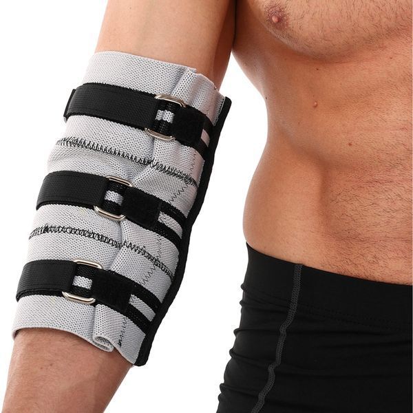 Налокотники для жима 2штуки 2штуки ADJUSTABLE ELBOW SLEEVE EZOUS C-08 2шт серый-черный M C-08 фото