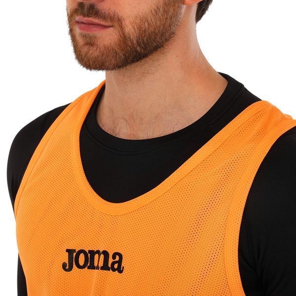 Манишка спортивная игровая двусторонняя цельная Joma 101689-050 cалатовый-оранжевый XL 101689-050 фото