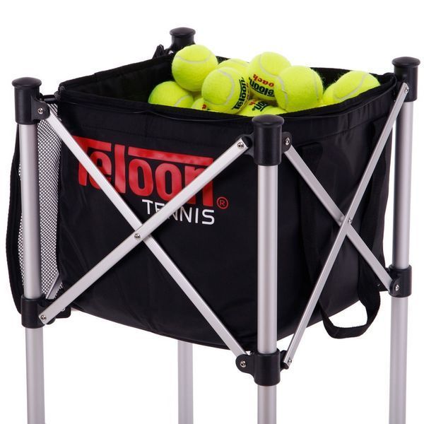 Кошик для тенісних м'ячів TENNIS BALL CART на 180 м'ячів TELOON T113-180 чорний-срібний T113-180 фото