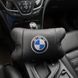 Авто подушки 2 шт &mdash; набор BMW из натуральной кожи, на подголовник в машину, Автомобильная подушка БМВ ws13553-1 фото 14