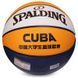 Мяч баскетбольный SPALDING CUBA 76633Y размер 7 желтый 76633Y фото 3