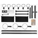 Стеллаж модульный для инвентаря кроссфит STORAGE RACK LiveUp LP8897 размер-156,5x76,6x197,4см черный LP8897 фото 25