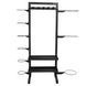 Стеллаж модульный для инвентаря кроссфит STORAGE RACK LiveUp LP8897 размер-156,5x76,6x197,4см черный LP8897 фото 11