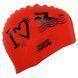 Шапочка для плавания силиконовая для взрослых MadWave LOVE SWIMMIMG M055320 красный M055320 фото 3