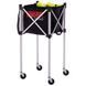 Кошик для тенісних м'ячів TENNIS BALL CART на 180 м'ячів TELOON T113-180 чорний-срібний T113-180 фото 2